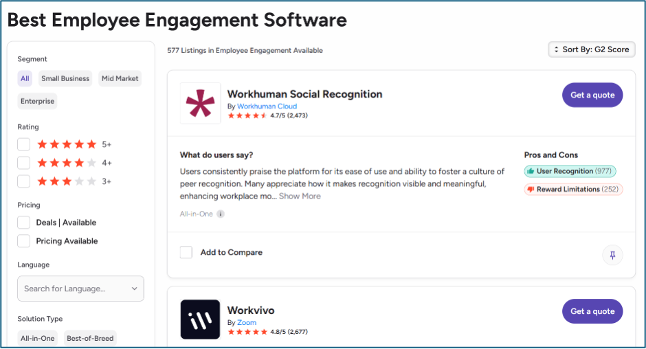 best employee engagement software