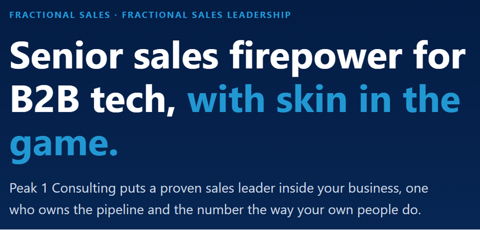 senior sales
